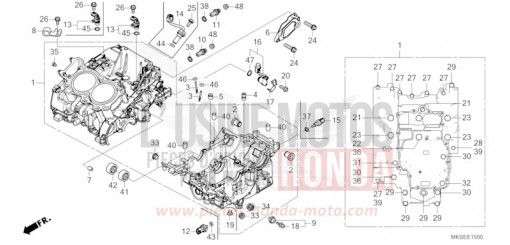 CARTER MOTEUR CRF1100AM de 2021